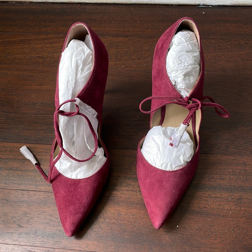 Suede Tassel Pump